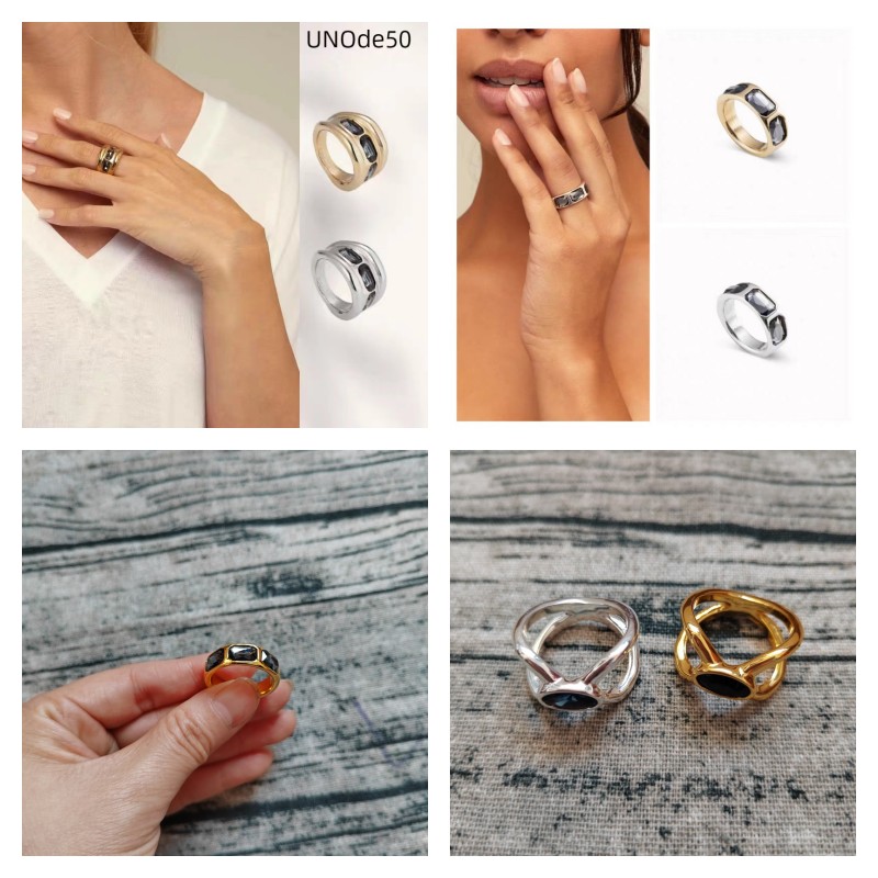 原厂原单西班牙unode50小众设计几何水晶戒指甜酷个性戒指高级感