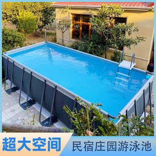 大型成人游泳池加厚室外游泳池民宿健身泳池商用移动支架户外水池