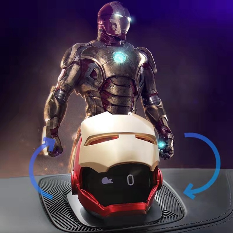 适用于蔚来nomi专用头盔漫威人物钢铁侠装饰帽子无损改装