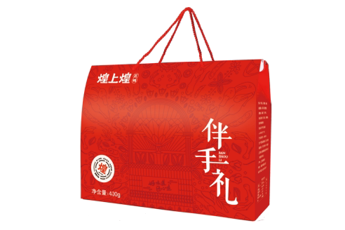煌上煌红色伴手礼酱鸭礼盒400g整只鸭送礼佐餐零食