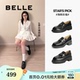 李兰迪同款百丽海鸥乐福鞋2.0厚底真皮英伦皮鞋单鞋子B5J1DAA5预