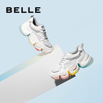 百丽彩虹底老爹鞋女2020春商场新款网面ins运动休闲鞋V3U1DAM0