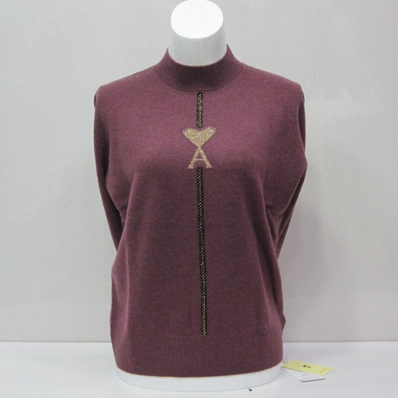 依卡璐2-25秋冬款100%上海羊毛衫女套头羊绒半高领打底针织衫毛衣