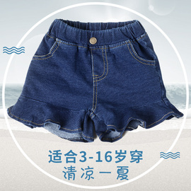 女童牛仔短裤夏季薄2019新款韩版童装小中大童裤子纯棉儿童热裤