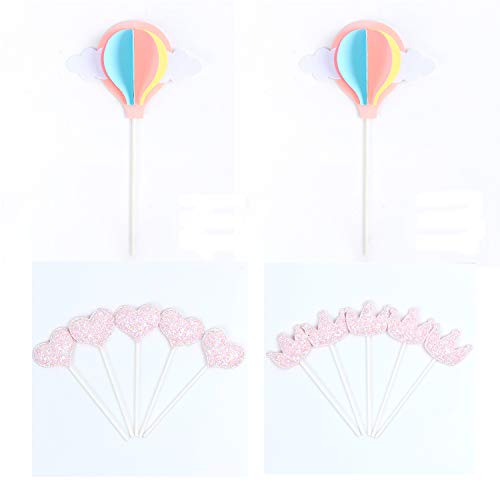 White Cloud Pink Hot Air Balloon Cake Cupcake Toppe在类目 农用物资, 驱鸟剂中 - 来自Buy2taobao.com提供专业的淘宝代购服务