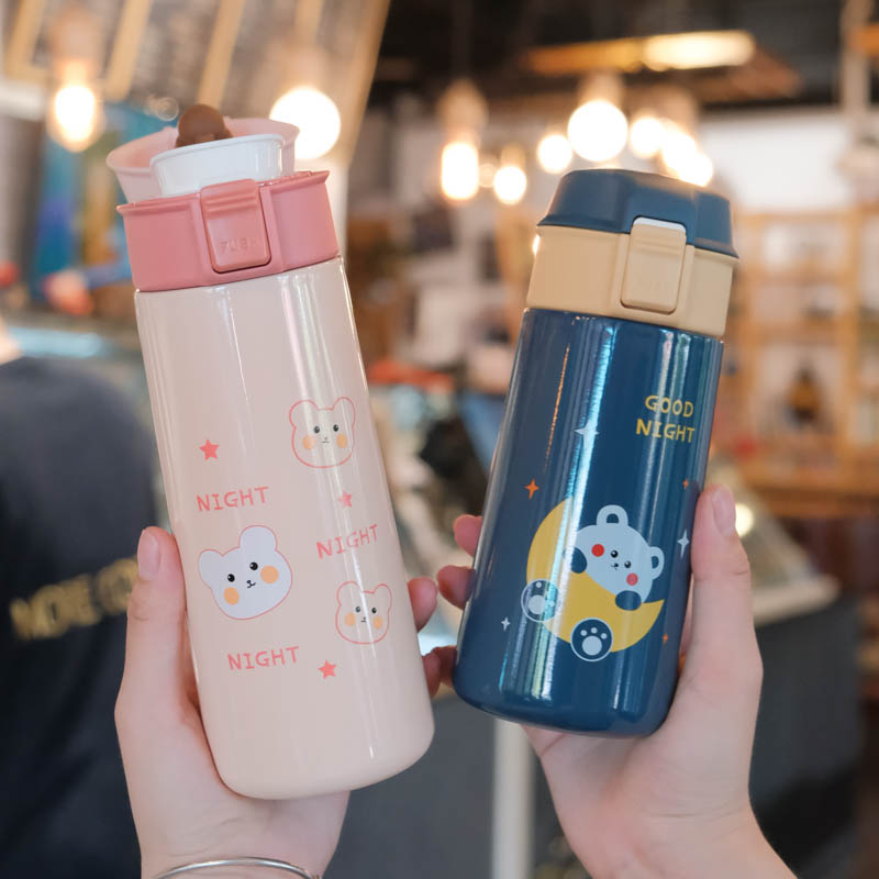 children vacuum cup lovely Cartoon pupil Direct drinking Water cup girl student Portable portable kindergarten Go to school kettlein the Diapers/Care/Feeding/Push lathe , Cups/Tableware/Grind/Attachment , Straw category - from Buy2taobao.com to provide professional Taobao agent buy service