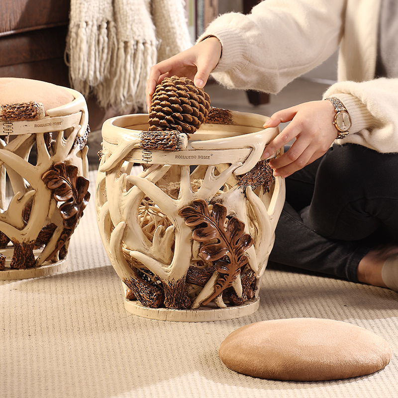 美式创意复古大号储物换鞋凳家用衣篓收纳凳子脏衣篮洗衣篮收纳筐|msdalam kategori penyatuan simpanan, Rumah Storage Appliances, najis - dari Buy2taobao.com untuk memberikan perkhidmatan ejen Taobao profesional membeli