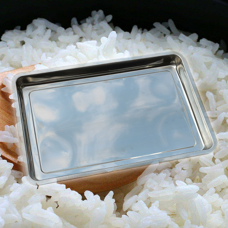 304不锈钢蒸饭盘蒸饭盆带眼茶盘蒸饭车蒸柜托盘饺子盘蒸盘6040