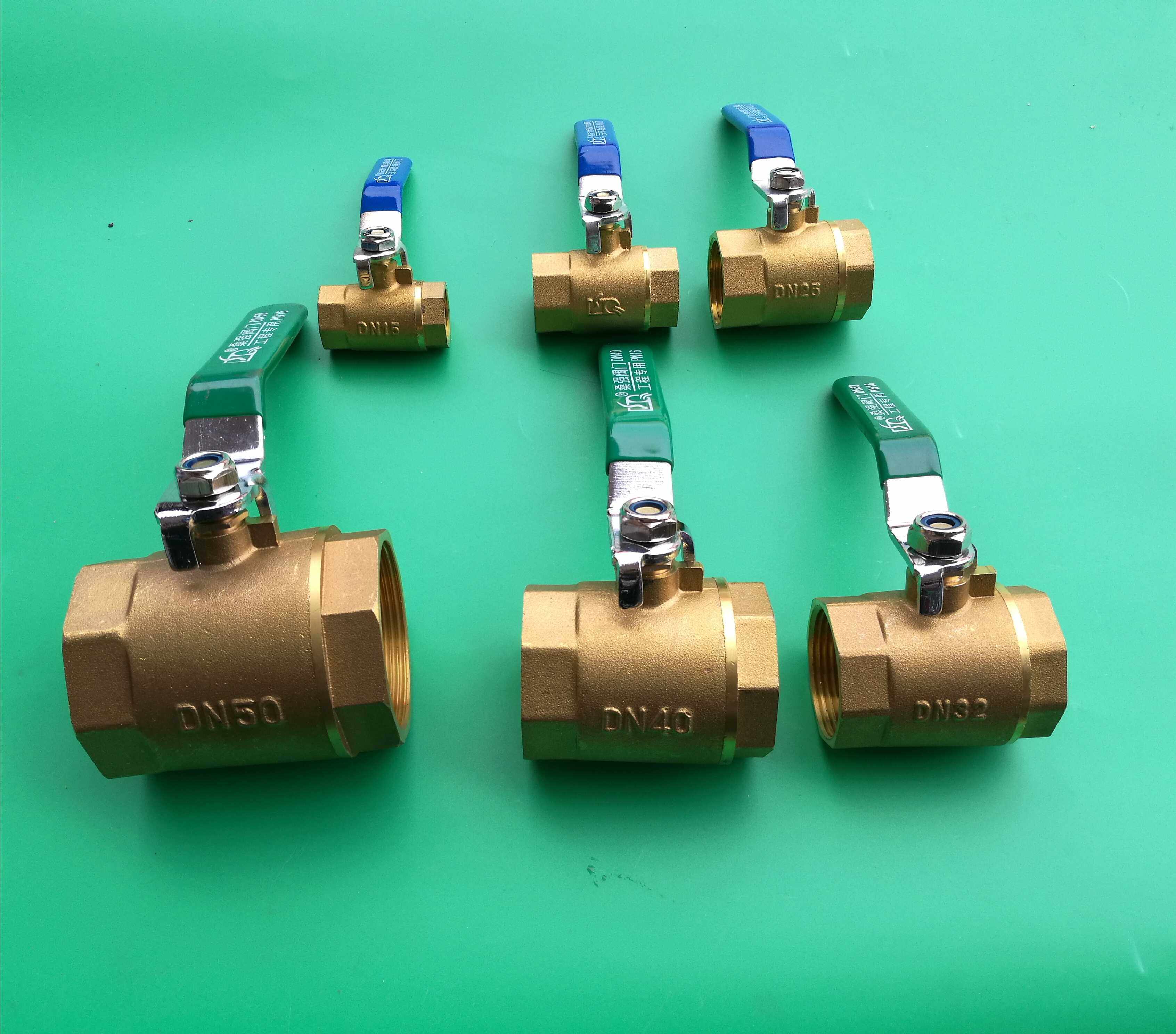 5寸 dn15 2寸 6分阀门水开关家自来水阀黄铜球阀