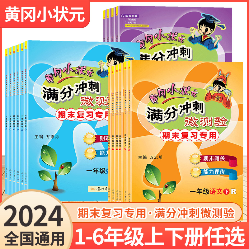 2024新版黄冈小状元满分冲刺微测