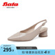 Bata包头凉鞋女夏季商场新款软底优雅凉鞋APW03BH3