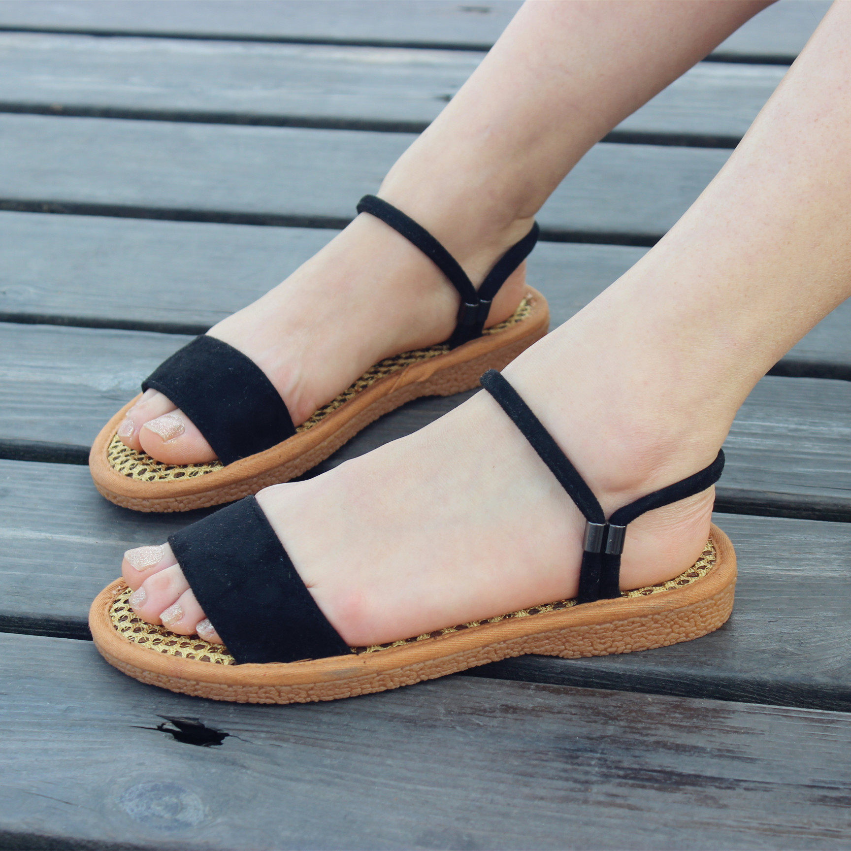 夏季新款吸汗透气手工凉鞋女棕丝鞋森女百搭舒适 - 棕行天下厂家