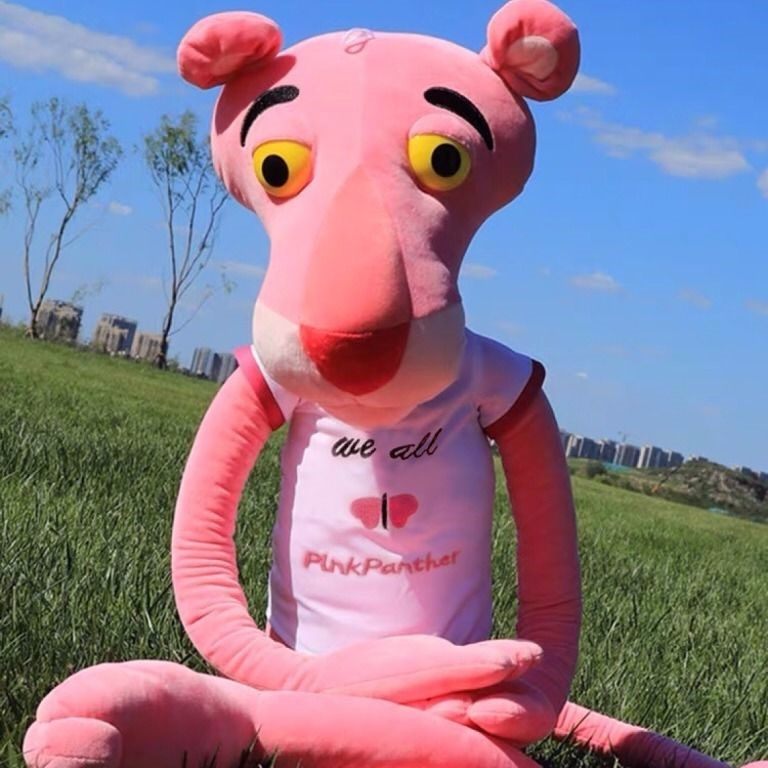 特价正版粉红豹毛绒玩具可爱顽皮豹