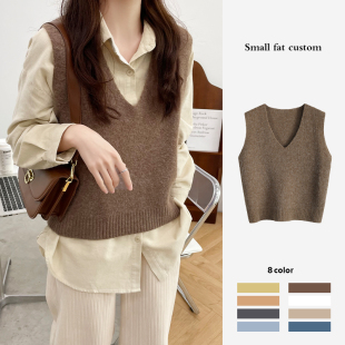 皮毛一体羊羔毛绒马甲女秋冬潮流时尚百搭马夹坎肩背心外穿元淘宝