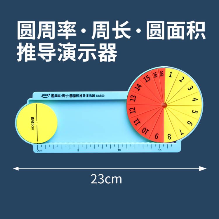 圆周率周长圆面积推导演示器 小学数学五六年级教具 π圆的周长计算学具 学生用教学仪器