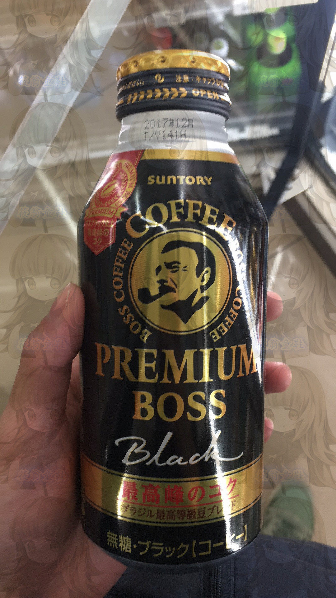 日本代购 三得利suntory premium boss 黑咖啡 一箱24本