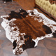 北欧美式牛皮地毯 客厅卧室沙发茶几异形拍照地垫创意样服装店ins