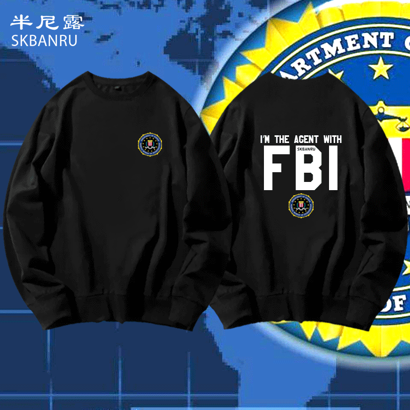 美国联邦调查局fbiwarning东京热警告男女衣服休闲套头圆领卫衣