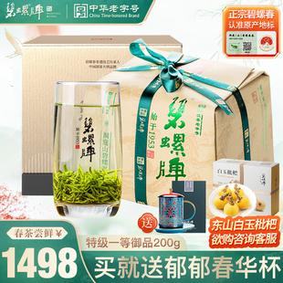 2024新茶上市碧螺春茶叶洞庭苏州东山茶厂明前特级一等御品200g