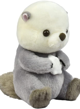 日本正品代购seto正版小号可爱水獭巨獭公仔玩偶布偶娃娃毛绒玩具