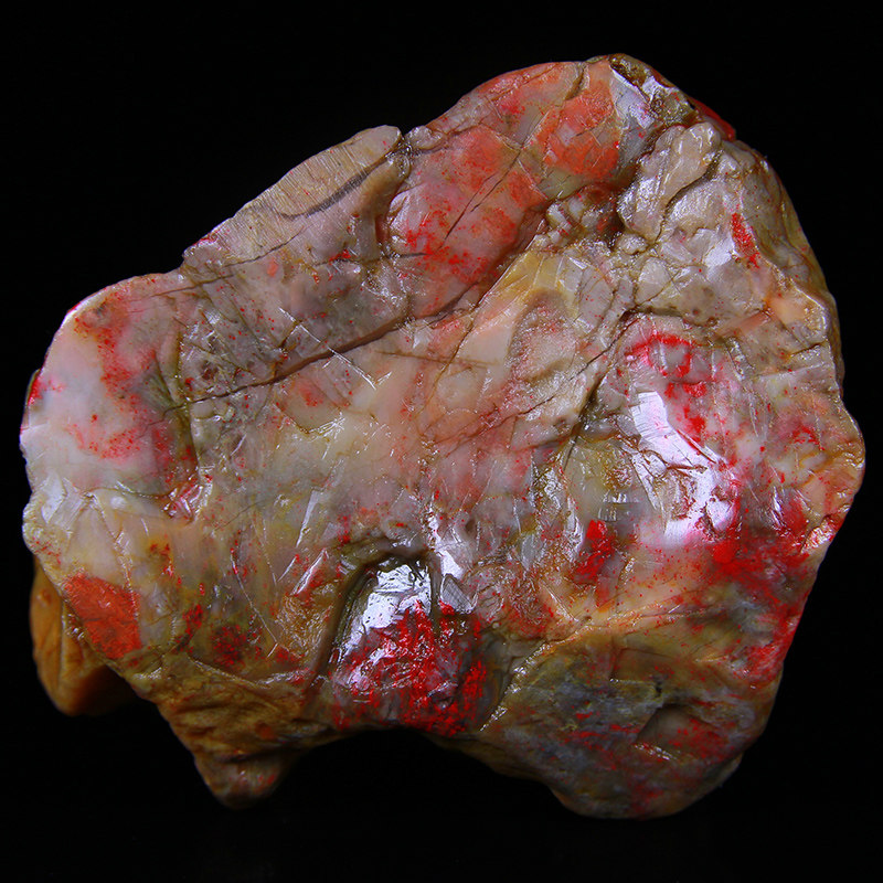 精品收藏 田黄鸡血原石 重147克