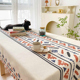 蔓越家  北欧几何桌布民族风棉麻现代简约茶几布长方形餐桌布台布