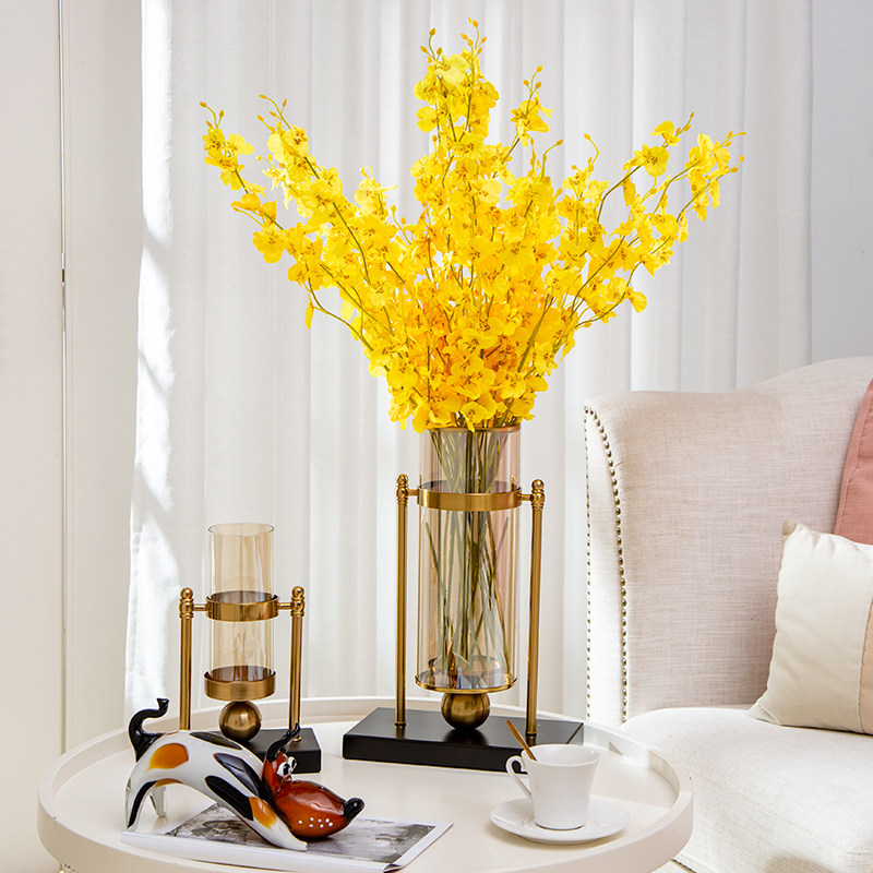 现代轻奢风花瓶摆件客厅插花干花北欧电视柜餐桌玄关家居软装饰品