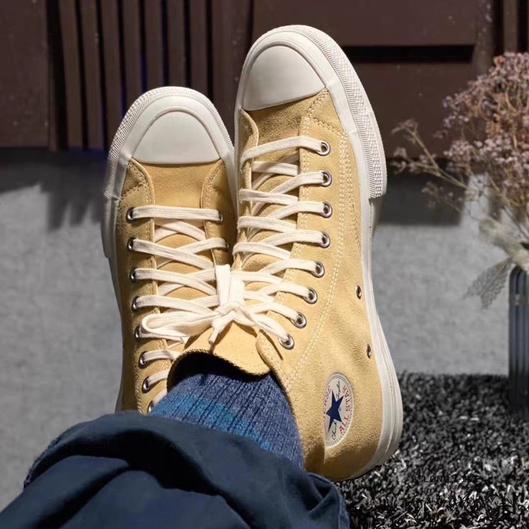 21春夏款日潮addict nigo落日黄西山黄拉链高帮麂皮滑板鞋男女鞋