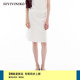 IIIVIVINIKO2024夏季新款“真丝粘纤系列”简约A型针织半身裙女