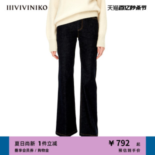 IIIVIVINIKO秋冬新品“赤耳”低腰喇叭牛仔裤子女M241821229D