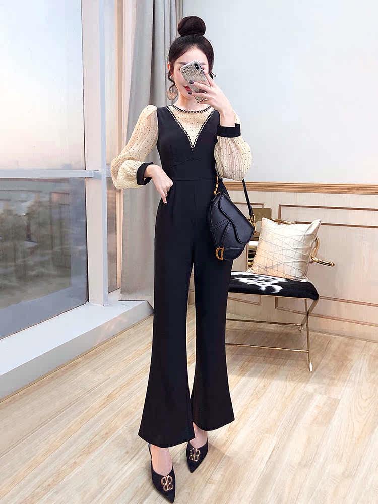 连体裤女装夏装2020年春季新款职业套装连身裤气质时尚名媛连衣裤