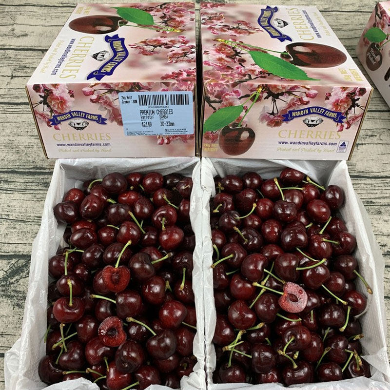 澳洲维多利亚州wvf车厘子2kg樱花黑紫樱桃进口水果礼盒装顺丰包邮