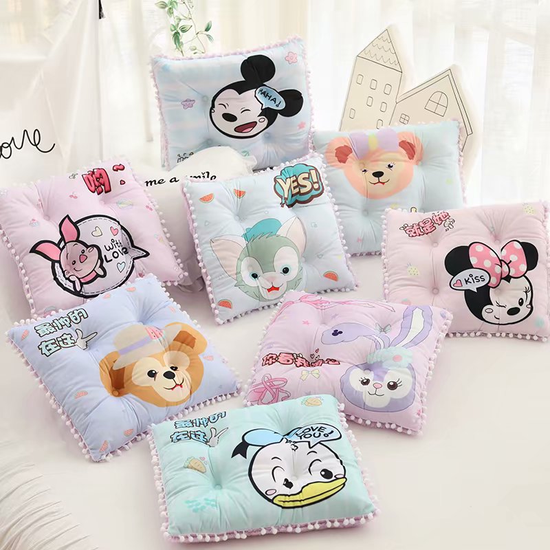 Cartoon animal Plush Toys Shirley Seat cushion Duffy Mickey Seat cushion Kitty Minnie Office Seat cushion Seat cushionin the Home Fabric , Pillow/Pillow category - from Buy2taobao.com to provide professional Taobao agent buy service