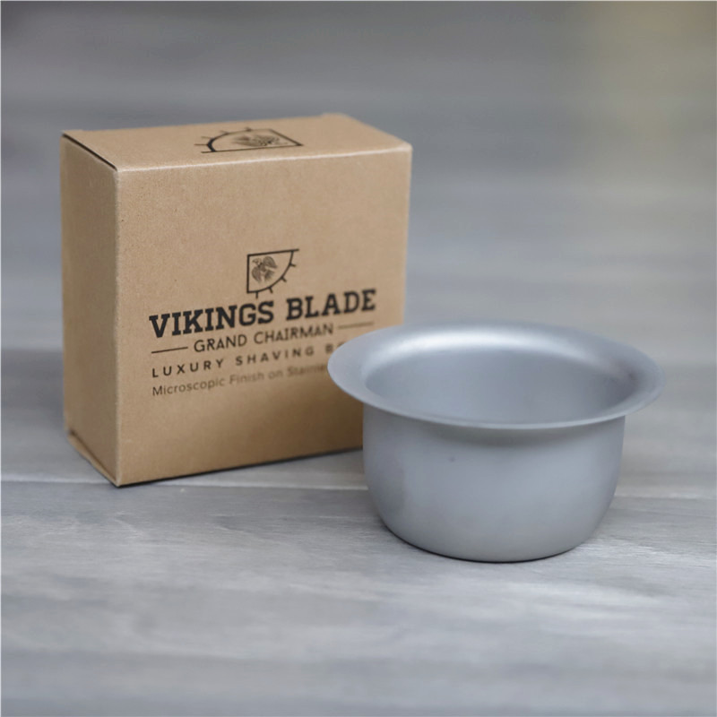 澳大利亞VIKINGS BLADE全金屬鋼制磨砂銀剃須皂碗起泡碗剃須碗在類目 家庭/個人清潔工具, 衛浴用具/衛浴配件, 皁盒中 - 來自Buy2taobao.com提供專業的淘寶代購服務