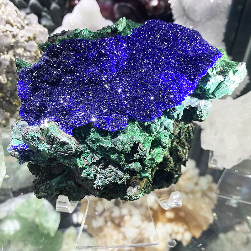 天然精品藍銅礦孔雀石共生體原石礦標收藏奇石標本實物圖在類目 飾品/流行首飾/時尚飾品新, 擺件中 - 來自Buy2taobao.com提供專業的淘寶代購服務