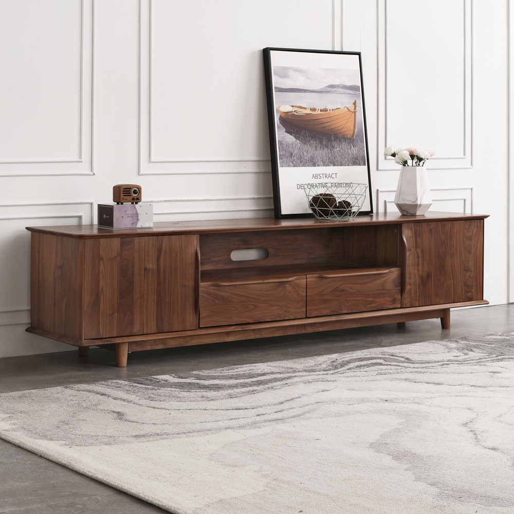 North America Black Walnut TV cabinet Northern Europe modern Simplicity a living room furniture solid wood Cabinet Lockers Entertainment Unitsin the Residential furniture , Cabinet , TV cabinet category - from Buy2taobao.com to provide professional Taobao agent buy service