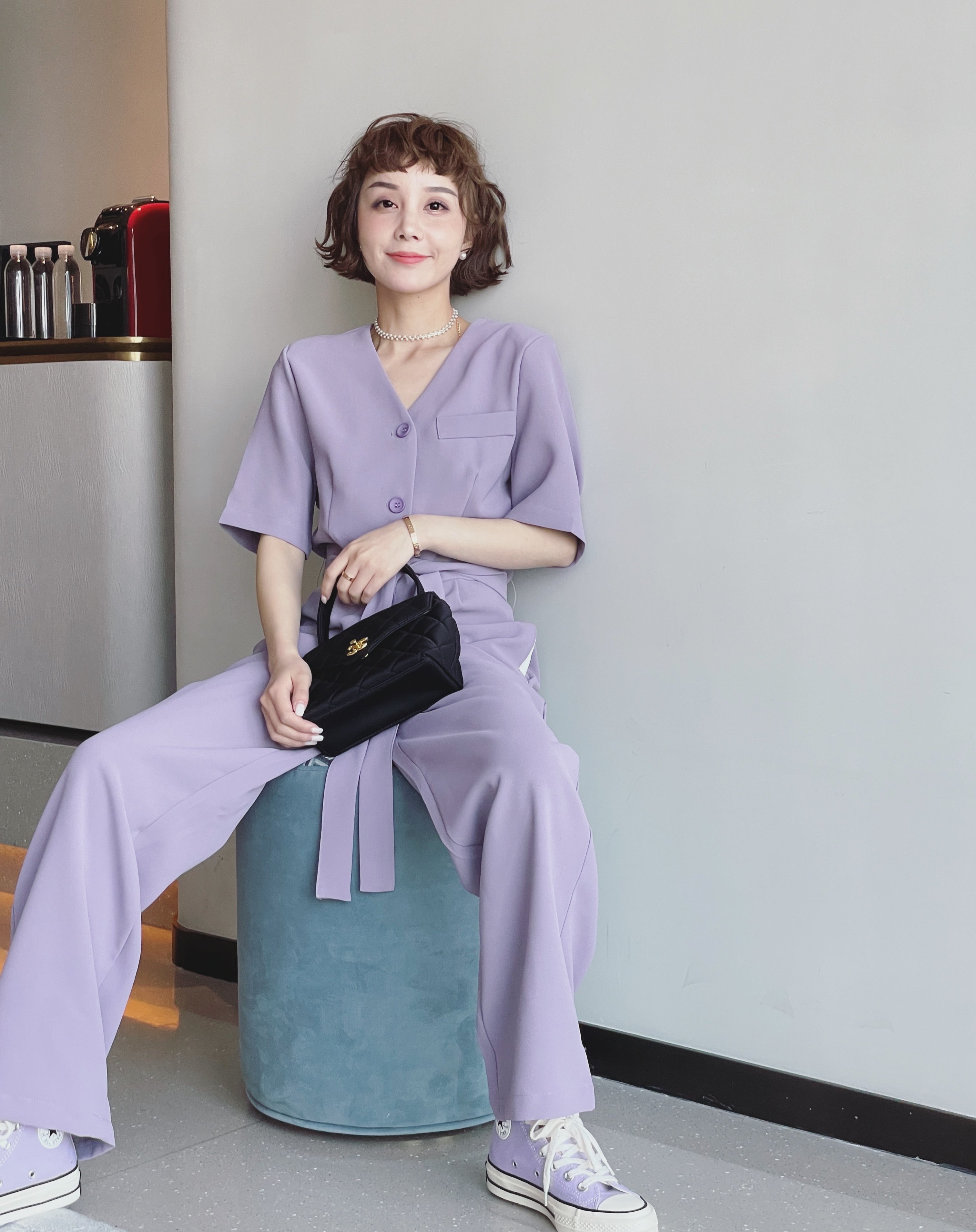 韩版连体休闲裤