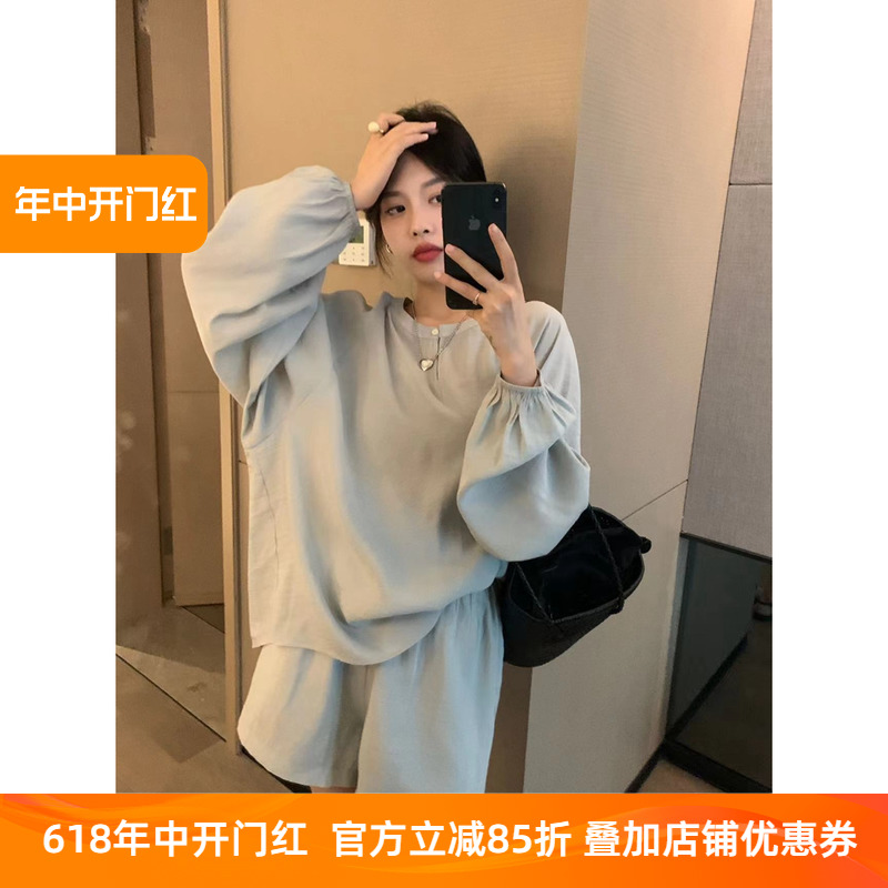 休闲套装女欧洲站2024夏季新款欧