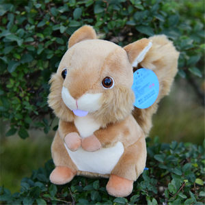 可爱仿真大尾巴松鼠公仔毛绒玩具小松鼠玩偶布娃娃送儿童礼物男女