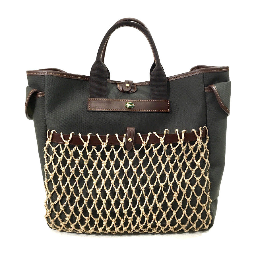 英国bradyelder手提包男女防水文艺渔网帆布包