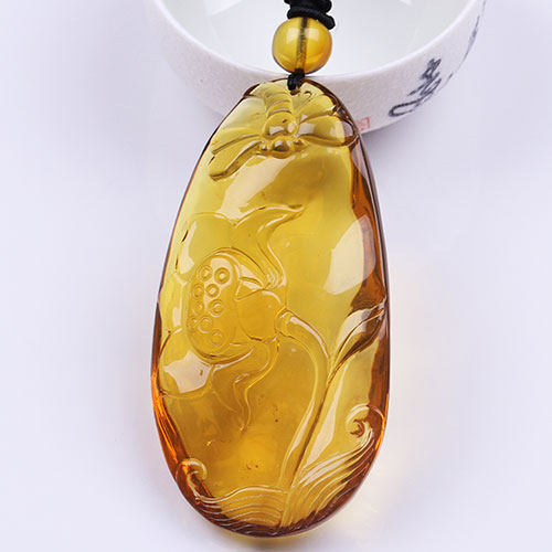 21.7g金蓝珀琥珀蜻蜓立上头