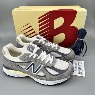 New Balance NB美产990V4灰蓝复古耐磨百搭运动休闲鞋 U990TA4