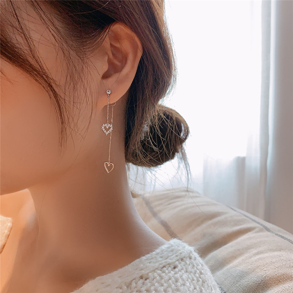 特价流苏耳环爱心