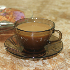 法国进口Duralex多莱斯钢化玻璃咖啡杯 碟子西式创意 奶茶杯 套装