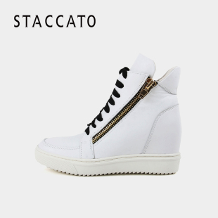 香奈兒cf牛皮圖片大全 STACCATO 思加圖冬季牛皮女休閑靴YB01DDD5 香奈兒cf卡包