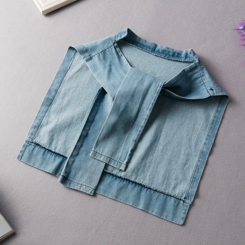 牛仔假领子女韩版外搭装饰小披肩女空调搭肩外套坎肩斗篷围巾|ruв категории Аксессуары, шарф/шарф/шаль - от Buy2taobao.com для оказания профессиональной услуги покупки агента Taobao