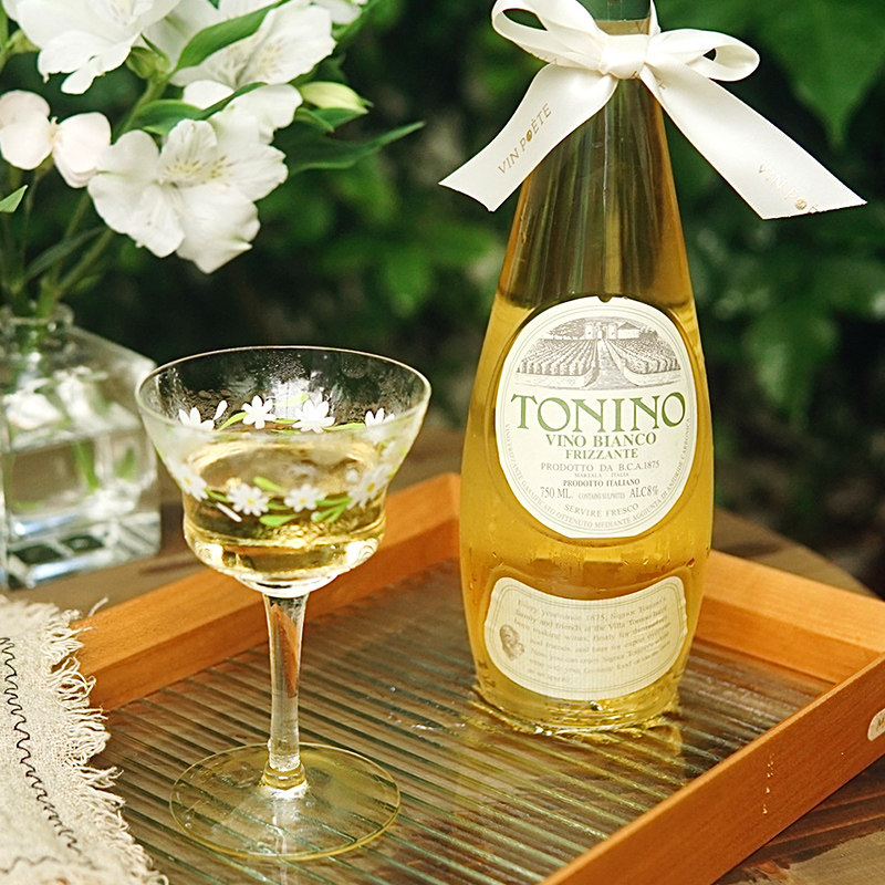 意大利西西里tonino甜型莫斯卡托起泡酒女士香槟葡萄酒送礼高颜值