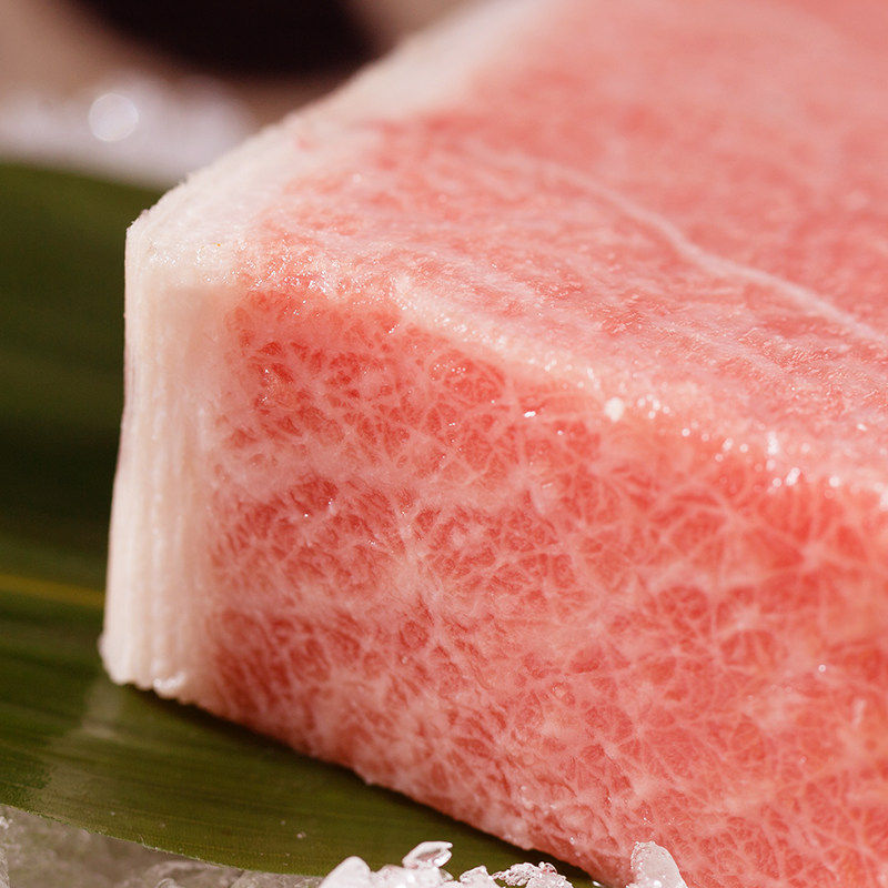 蓝旗金枪鱼刺身大脂o-toro新鲜超低温大腹 生鱼片料理刺身250g