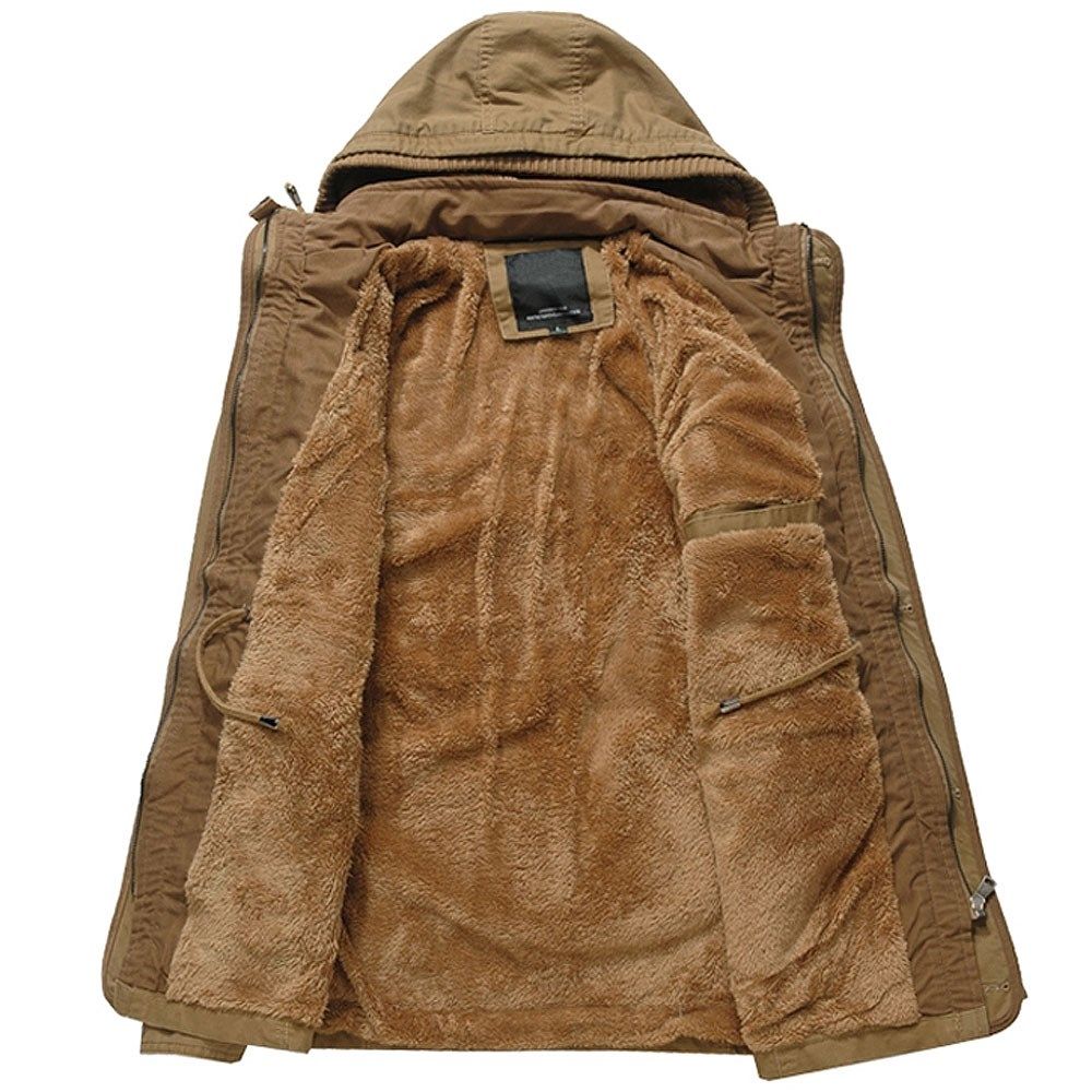 fur liner parka coat men winter jacket military mens jackets