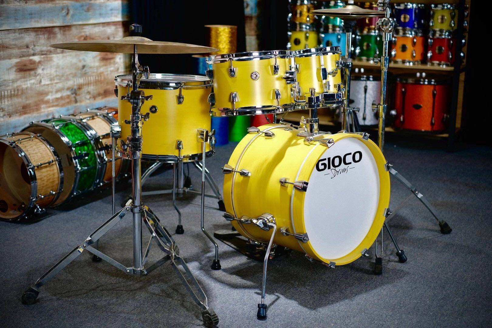 gioco架子鼓爵士鼓初学者学生演出小尺寸